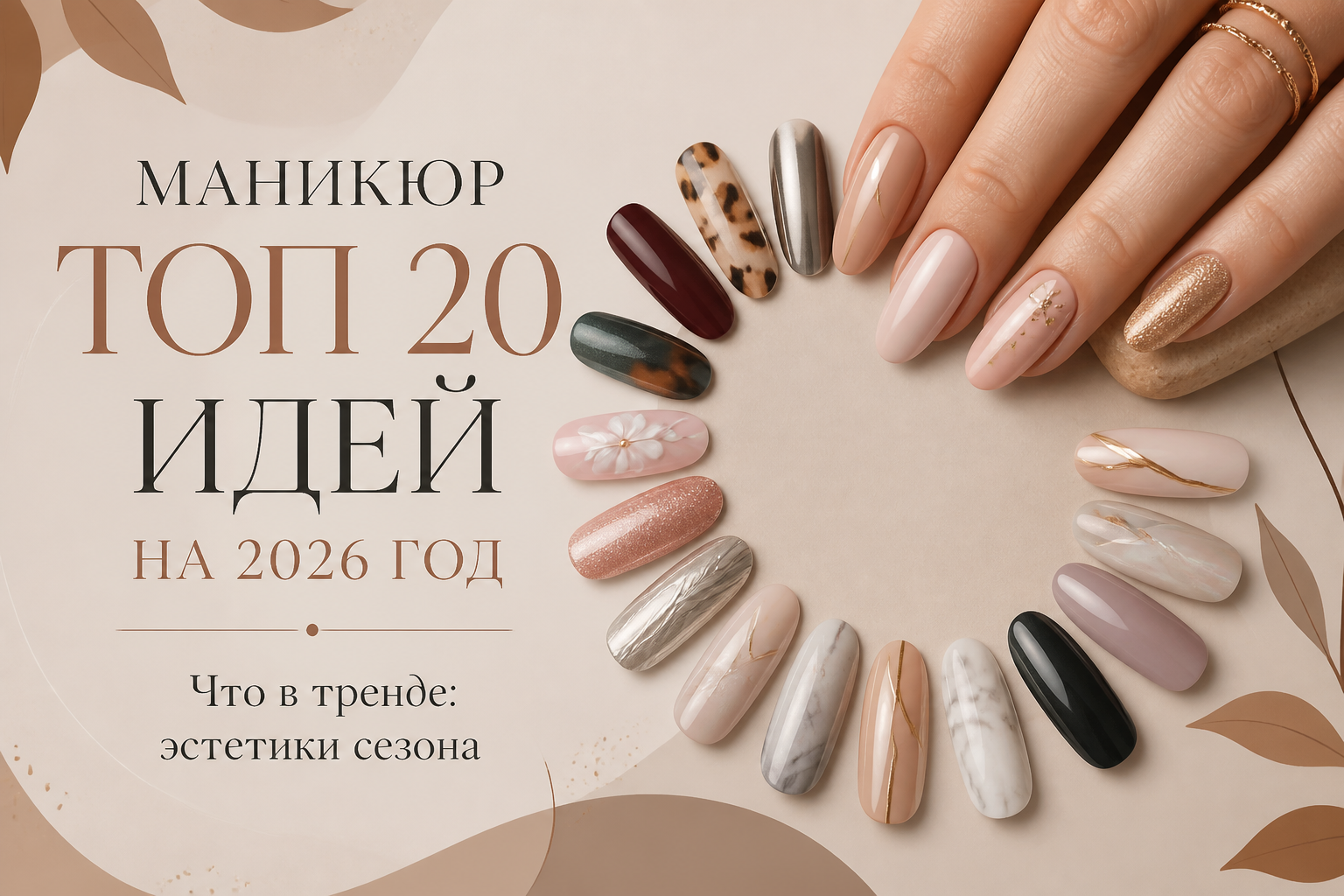 Что в тренде: эстетики сезона — иллюстрация к статье «маникюр топ 20 идей на 2026 год»
