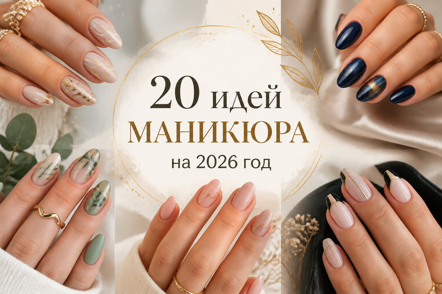 20 идей маникюра на 2026 год — иллюстрация к статье «маникюр топ 20 идей на 2026 год»