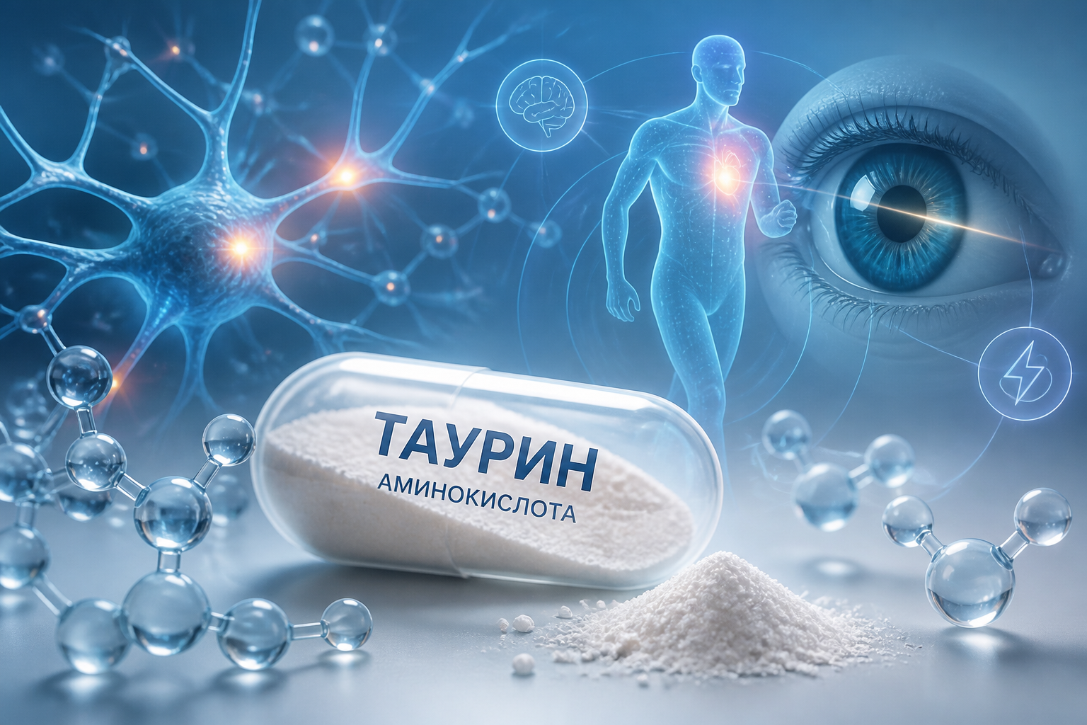 Что такое таурин и почему о нём вообще говорят — иллюстрация к статье «таурин от чего и как принимать»