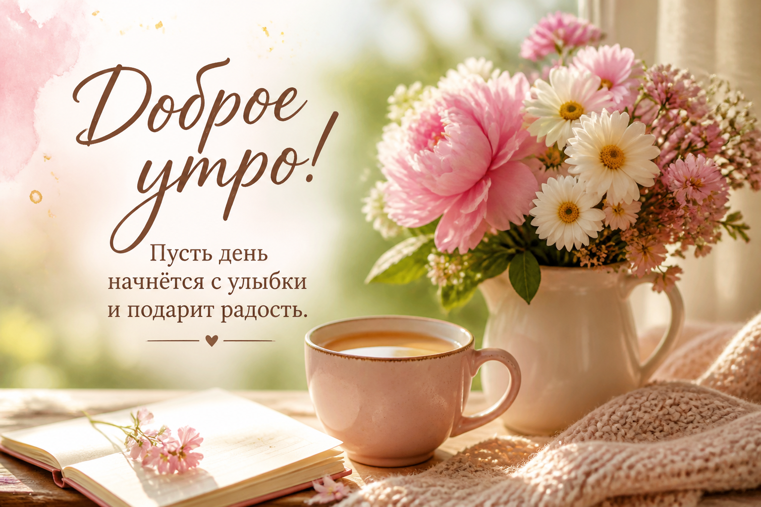 Короткие пожелания доброго утра — иллюстрация к статье «доброе утро хорошего дня самые теплые пожелания»