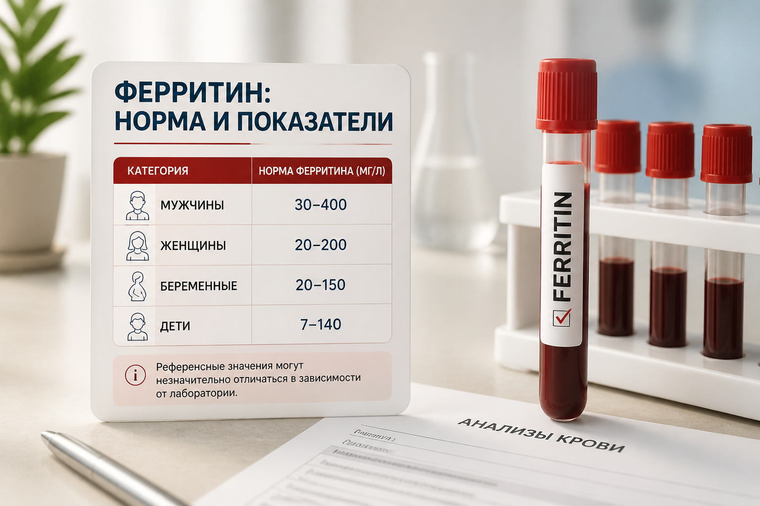 Норма ферритина: цифры, которые важно знать — иллюстрация к статье «феритин норма и показатели»