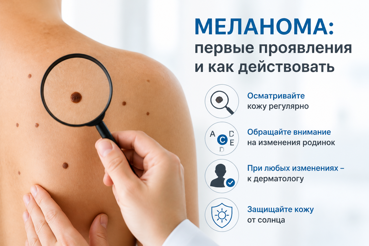 меланома первые проявления и как действовать — иллюстрация к статье «меланома первые проявления и как действовать»