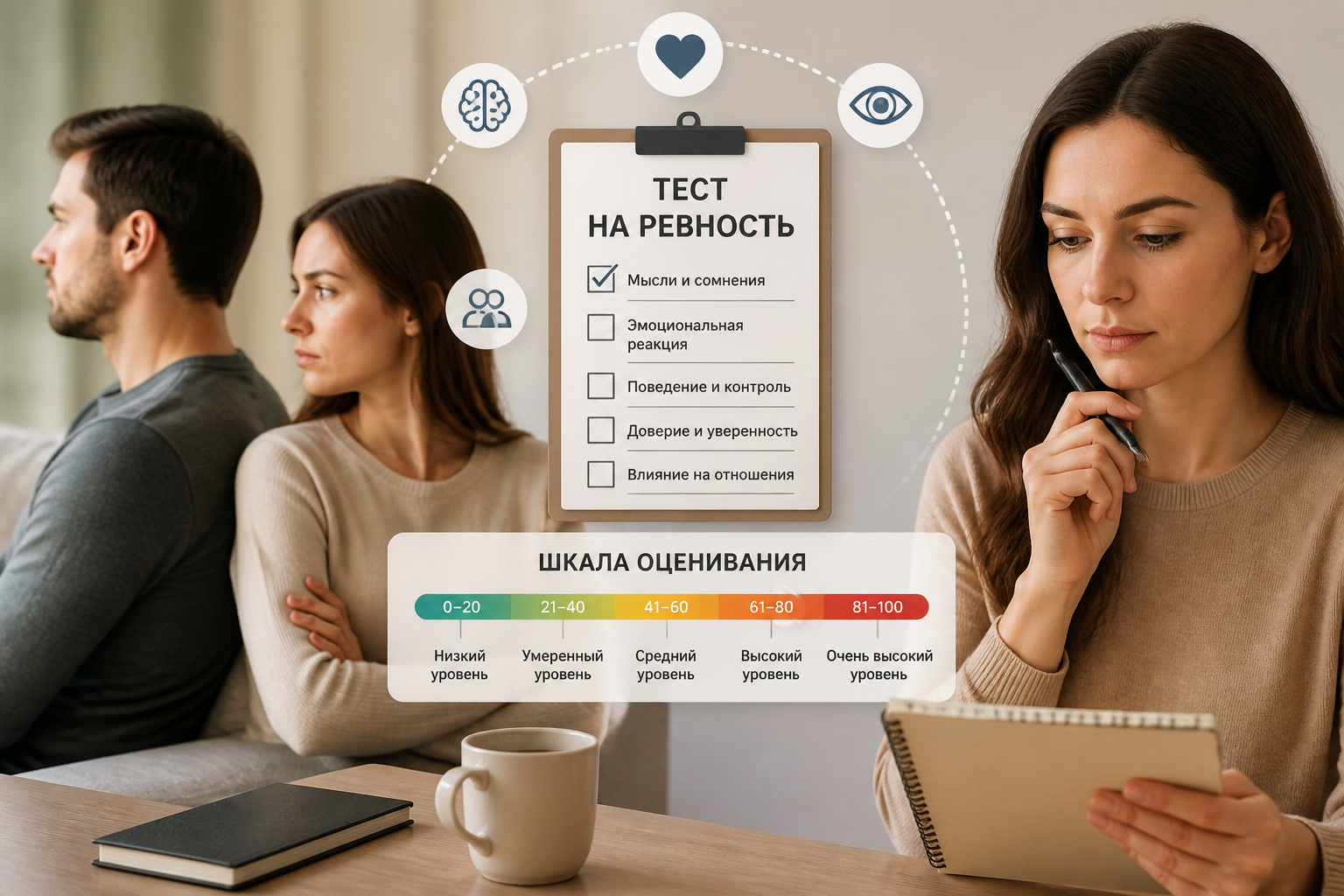Что на самом деле измеряет тест на ревность — иллюстрация к статье «тест на ревность вопросы и шкала оценивания»