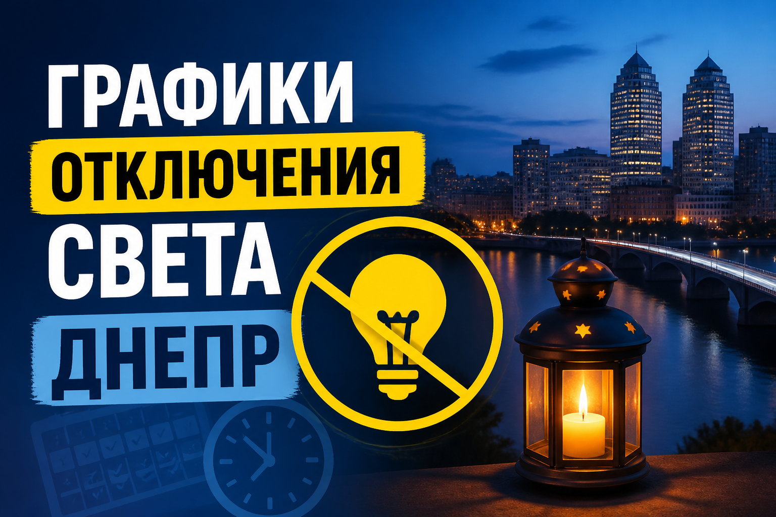 Графики отключения света Днепр: где смотреть и как подготовиться