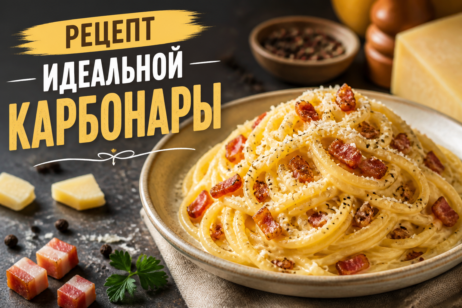 Рецепт идеальной карбонары: техника и секреты
